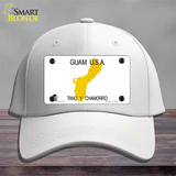 Guam State Novelty License Plate Hat Cotton / White