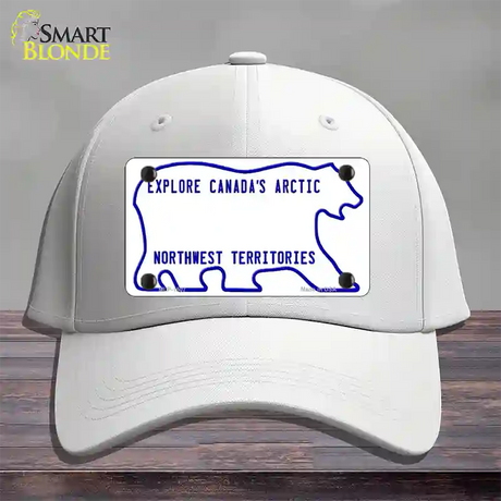 Northwest Territories Novelty License Plate Hat Cotton / White