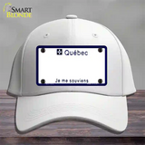 Quebec Novelty License Plate Hat Cotton / White