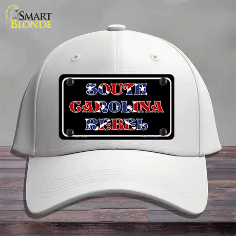 South Carolina Rebel Novelty License Plate Hat Cotton / White