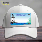 Connecticut Preserve State Blank Novelty License Plate Hat Cotton / White