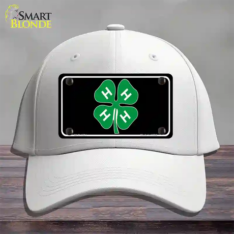 4-H Novelty License Plate Hat Cotton / White