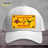 Red Chili & Road Runner Yellow New Mexico Novelty License Plate Hat Cotton / White