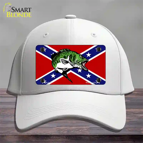 Rebel Fish Novelty License Plate Hat Cotton / White