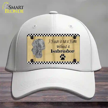 Pencil Sketch Labrador Novelty License Plate Hat Cotton / White