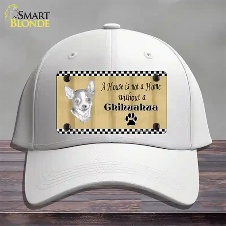 Pencil Sketch Chihuahua Novelty License Plate Hat Cotton / White