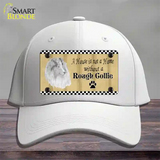 Pencil Sketch Rough Collie Novelty License Plate Hat Cotton / White