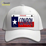 Cowboy Texas Novelty License Plate Hat Cotton / White