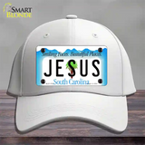 Jesus South Carolina Blue Novelty License Plate Hat Cotton / White