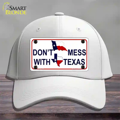 Dont Mess With Texas Novelty License Plate Hat Cotton / White