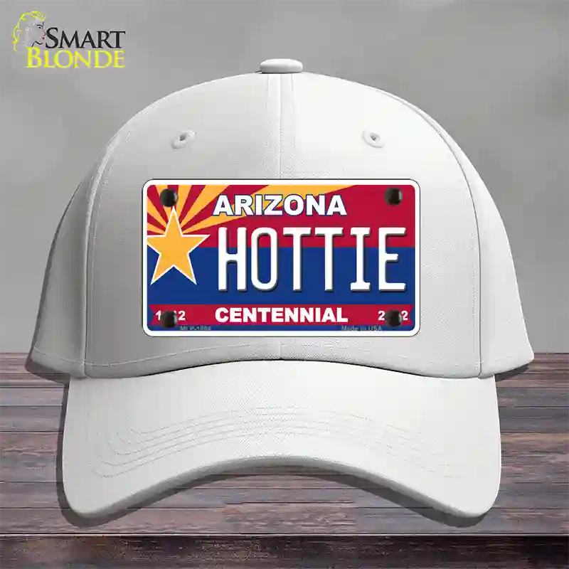 Arizona Centennial Hottie Novelty License Plate Hat Cotton / White