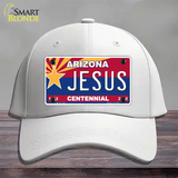 Arizona Centennial Jesus Novelty License Plate Hat Cotton / White