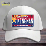 Arizona Centennial Kingman Novelty License Plate Hat Cotton / White