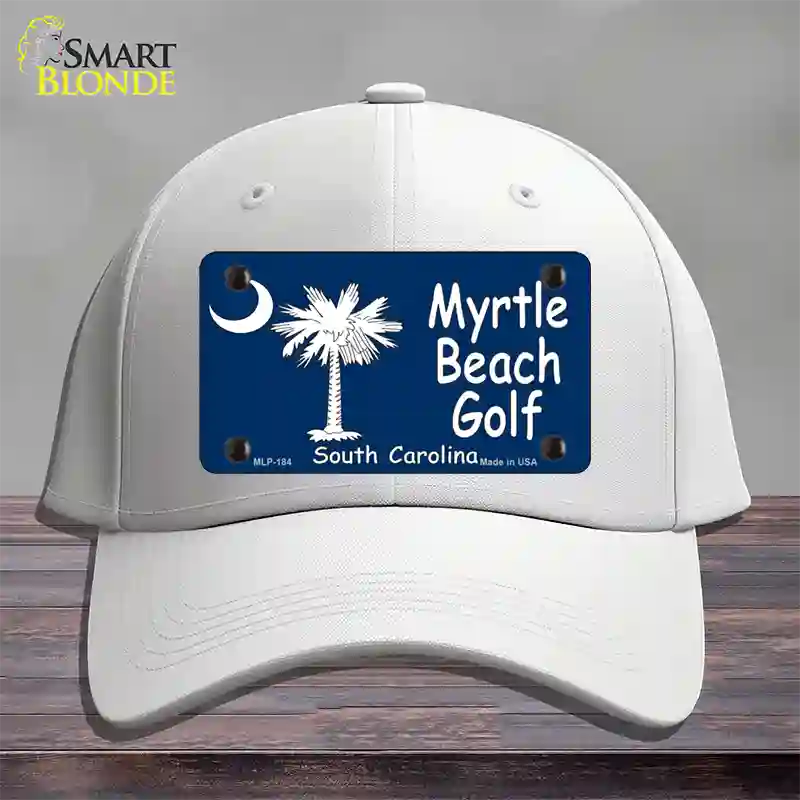 Myrtle Beach Golf Novelty License Plate Hat Cotton / White