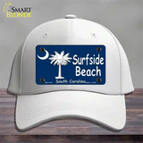 Surf Side Beach Novelty License Plate Hat Cotton / White