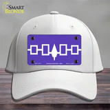 Iroquois Confederacy Flag Novelty License Plate Hat Cotton / White