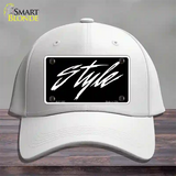 Style Novelty License Plate Hat Cotton / White