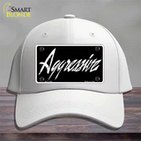 Aggressive Novelty License Plate Hat Cotton / White