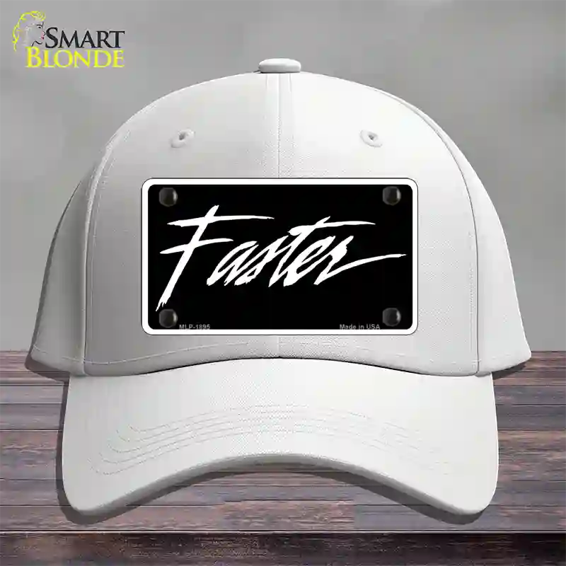 Faster Novelty License Plate Hat Cotton / White