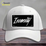 Insanity Novelty License Plate Hat Cotton / White