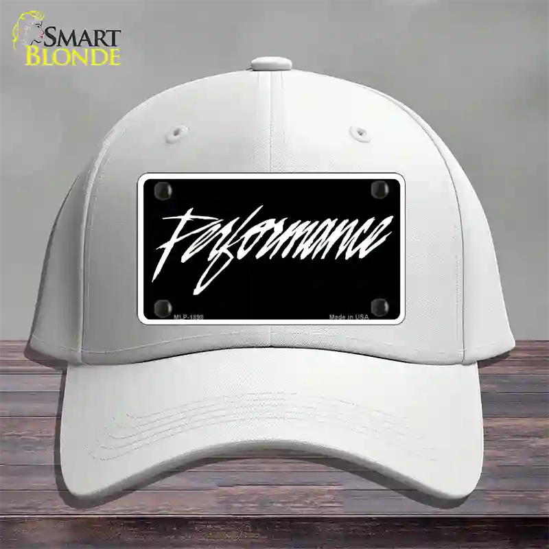 Performance Novelty License Plate Hat Cotton / White