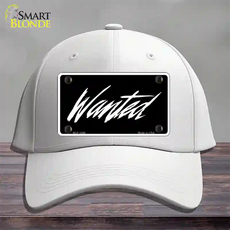 Wanted Novelty License Plate Hat Cotton / White