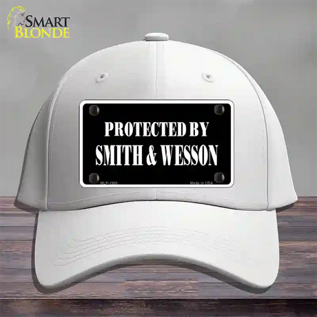 Smith And Wesson Novelty License Plate Hat Cotton / White