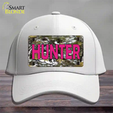 Pink Hunter Novelty License Plate Hat Cotton / White