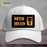 Need Head Novelty License Plate Hat Cotton / White