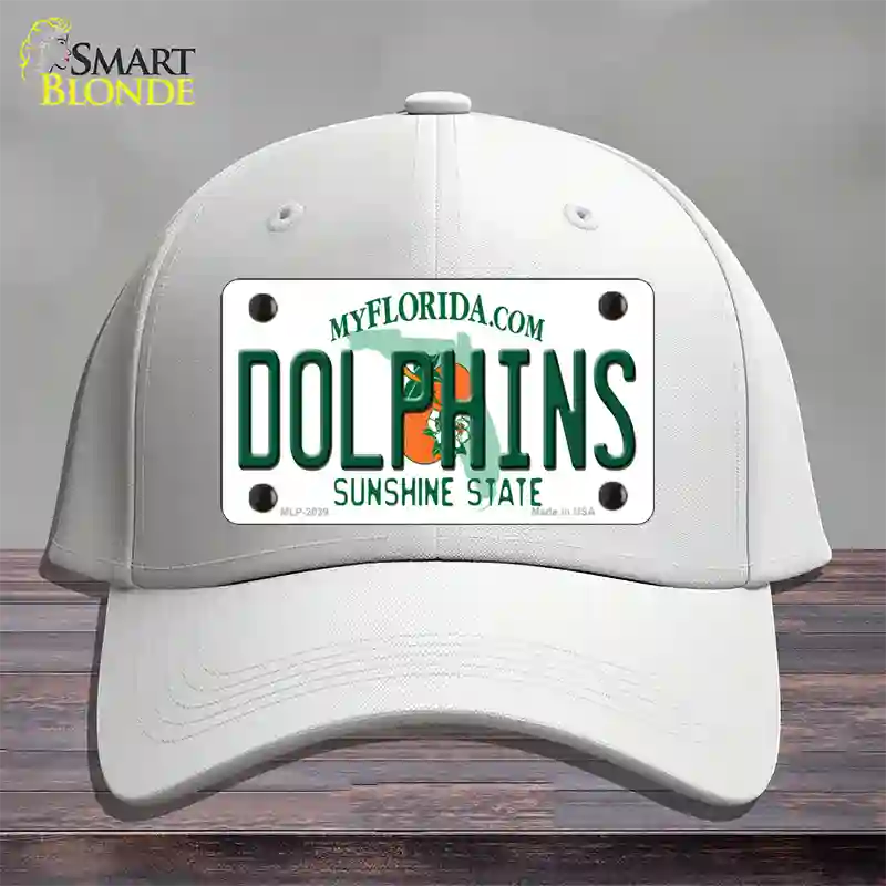 Dolphins Florida State Novelty License Plate Hat Cotton / White