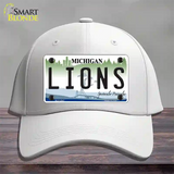 Lions Michigan State Novelty License Plate Hat Cotton / White