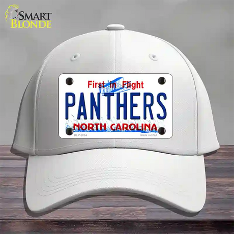 Panthers North Carolina State Novelty License Plate Hat Cotton / White