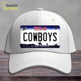 Cowboys Texas State Novelty License Plate Hat Cotton / White