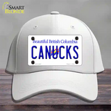 Canucks British Columbia Canada Province Novelty License Plate Hat Cotton / White