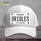 Orioles Maryland State Novelty License Plate Hat Cotton / White