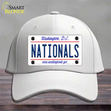 Nationals Washington DC State Novelty License Plate Hat Cotton / White