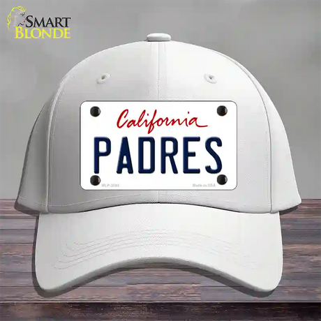 Padres California State Novelty License Plate Hat Cotton / White