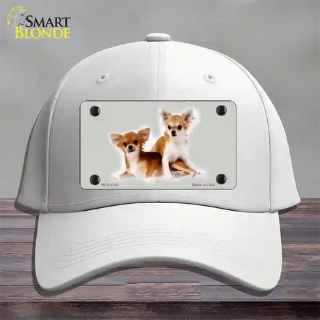 Chihuahua Dog Novelty License Plate Hat Cotton / White