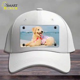 Poodle Dog Novelty License Plate Hat Cotton / White