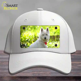 West Highland Dog Terrier Novelty License Plate Hat Cotton / White