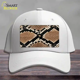 Snake Skin Novelty License Plate Hat Cotton / White