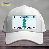 Oregon State Blank Novelty License Plate Hat Cotton / White