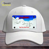 South Dakota State Blank Novelty License Plate Hat Cotton / White