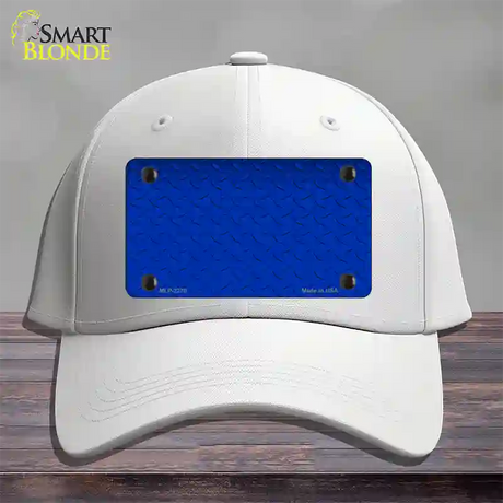 Diamond Blue Novelty License Plate Hat Cotton / White