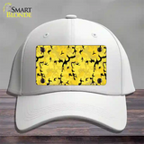 Yellow Camouflage Novelty License Plate Hat Cotton / White