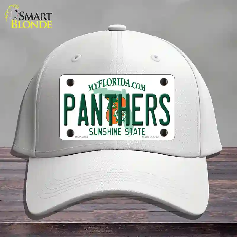 Panthers Florida State Novelty License Plate Hat Cotton / White