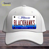 Blackhawks Illinois State Novelty License Plate Hat Cotton / White