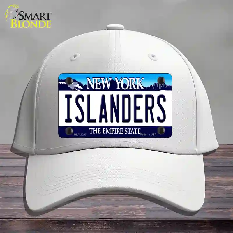 Islanders New York State Novelty License Plate Hat Cotton / White