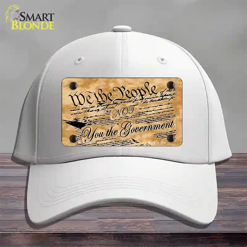 We The People Novelty License Plate Hat Cotton / White