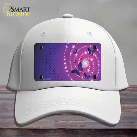 Celestial Butterflies Novelty License Plate Hat Cotton / White